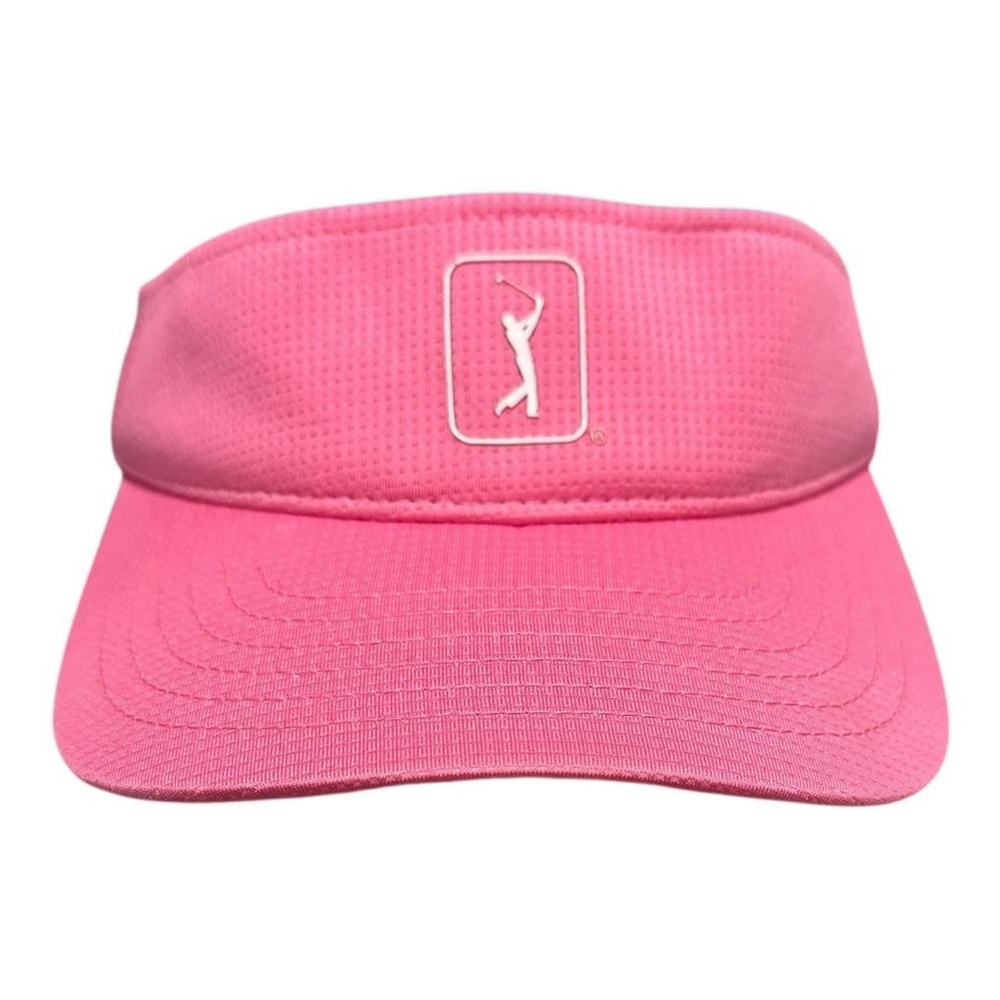 PGA Tour Hat Visor Strap Back Womens One Size Pink Golf Airflux Lightweight
